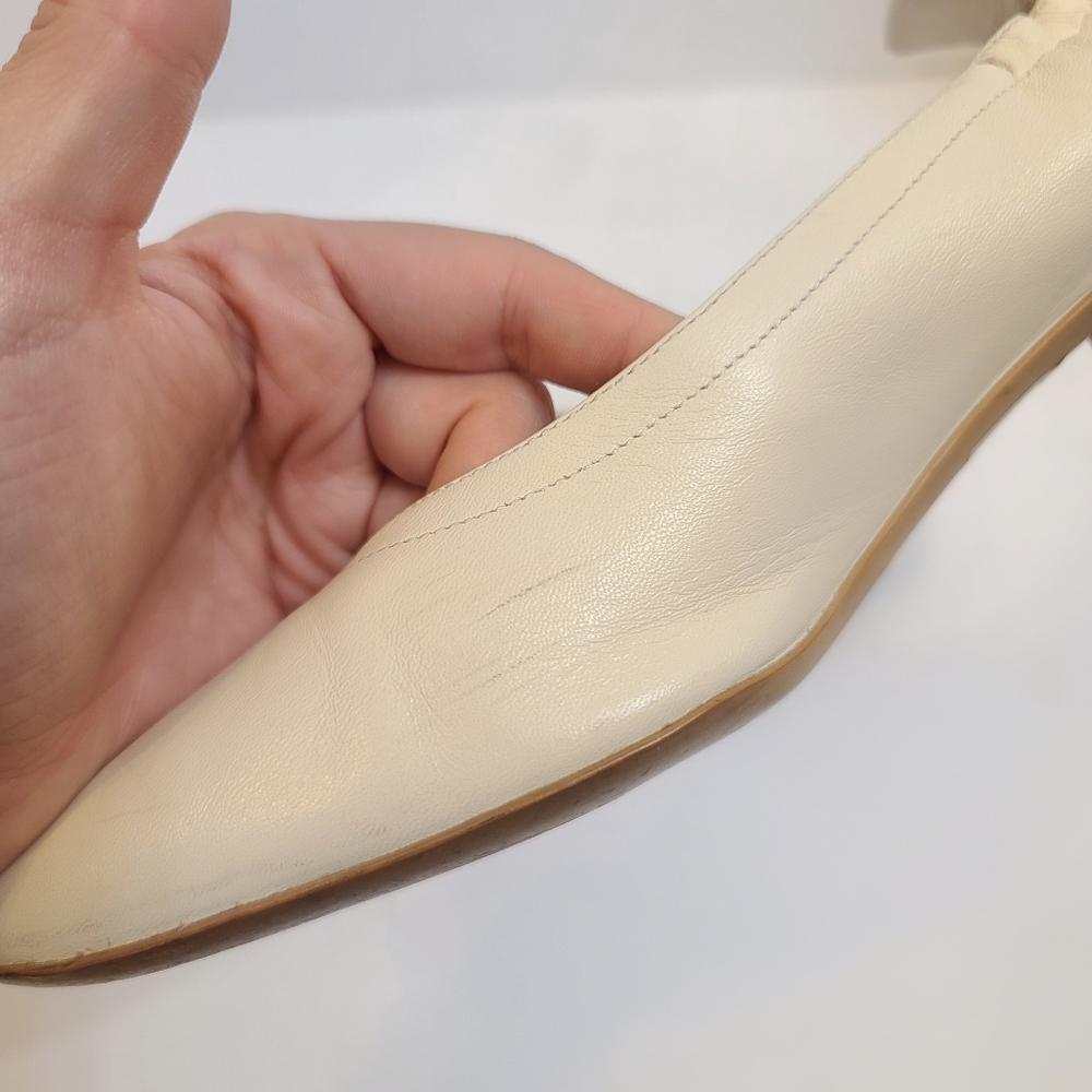 Everlane Off-White Leather Block Heel Pumps - Picture 9 of 16
